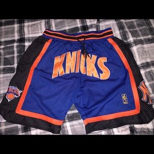 “Just Don” Knicks retro NBA shorts